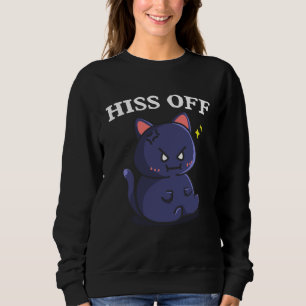Sweatshirt Chat Sifflement Hors Miaou Chat Angry Kitty