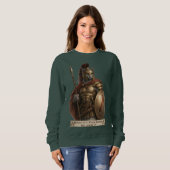 Sweatshirt Chat Spartan Blue Russe (Devant entier)