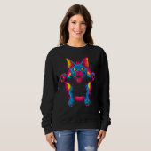 Sweatshirt Chat sphynx nu (Devant entier)