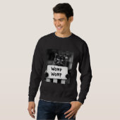 Sweatshirt Chat Womp Womp Mème Drôle Tendance Gen Z (Devant entier)