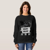 Sweatshirt Chat Womp Womp Mème Drôle Tendance Gen Z (Devant entier)