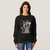 Sweatshirt Chat X-Mas Chat laide (Devant entier)