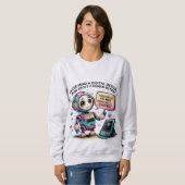 Sweatshirt Chatbot mèmes humains et non digitale détoxo humai (Devant entier)