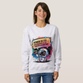 Sweatshirt Chatbot mèmes humains et non digitale détoxo humai (Devant entier)