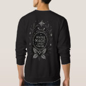 Sweatshirt Château de la Magie de Noël (Dos)
