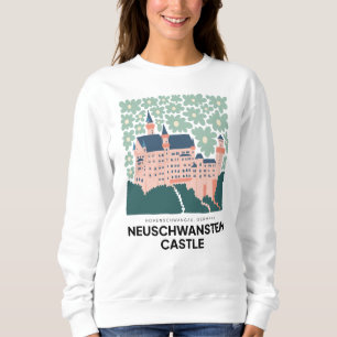 Sweatshirt Château de Neuschwanstein Allemagne voyage art flo
