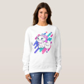 Sweatshirt chaton (Devant entier)
