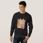 Sweatshirt Chats à thé bulles (Devant entier)