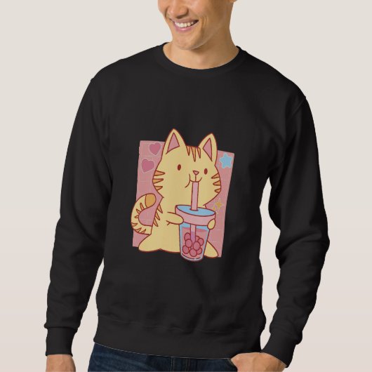 Sweatshirt Chats à thé bulles (Devant)