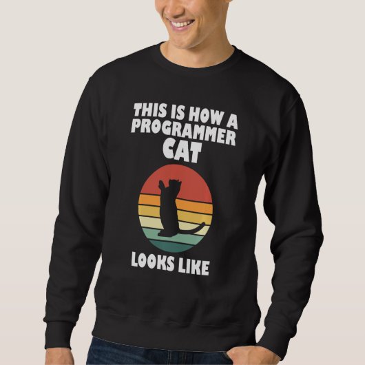 Sweatshirt Chats Amusants Et Ingénieurs De Programmation Les (Devant)