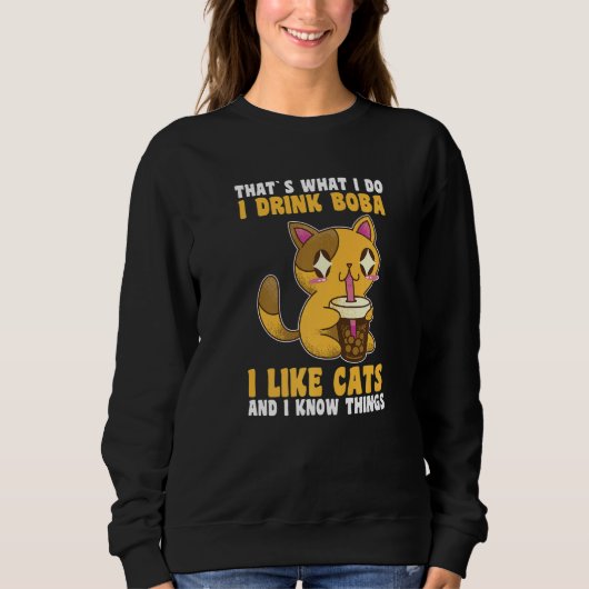 Sweatshirt Chats Boba Tea Bubble Tea (Devant)