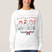 Sweatshirt Chats de Noël (Devant)