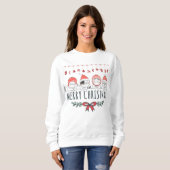 Sweatshirt Chats de Noël (Devant entier)