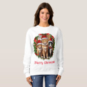 Sweatshirt Chats de Noël (Devant entier)