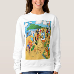 Sweatshirt Chats de plage d'été