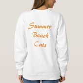 Sweatshirt Chats de plage d'été (Dos)