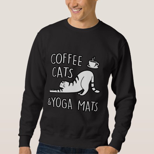 Sweatshirt Chats de yoga 29 (Devant)