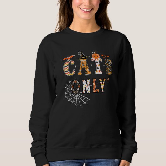 Sweatshirt Chats d'Halloween pour animaux de compagnie Fête É (Devant)