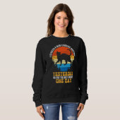 Sweatshirt Chats Dit Lazy Dire Grumeux (Devant entier)