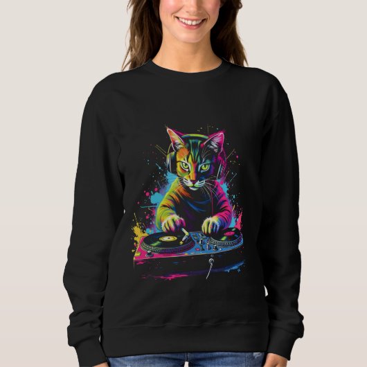 Sweatshirt Chats DJ Art (Devant)