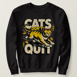 Sweatshirt Chats entrepreneurs ne quittent pas - Chasse au tr