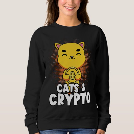 Sweatshirt Chats Et Crypto Cryptomonnaie Blockchain Trader F (Devant)