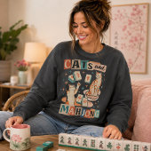 Sweatshirt Chats et plaisir Mahjong