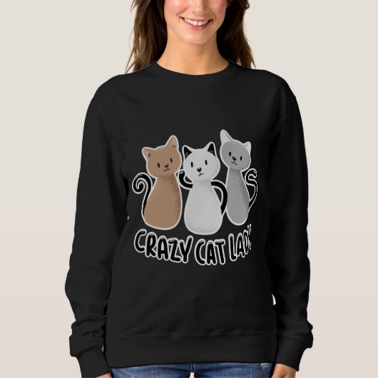 Sweatshirt Chats Femmes Mignons Design (Devant)