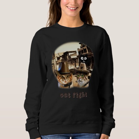 Sweatshirt Chats Je Fais Ce Que J'Aime (Devant)