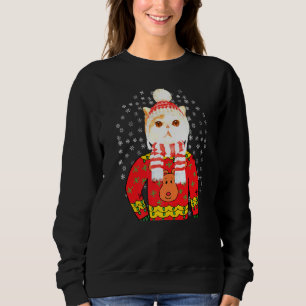 Sweatshirt Chats Kitty Ugly Xmas Père Noël Christmas Kitten G