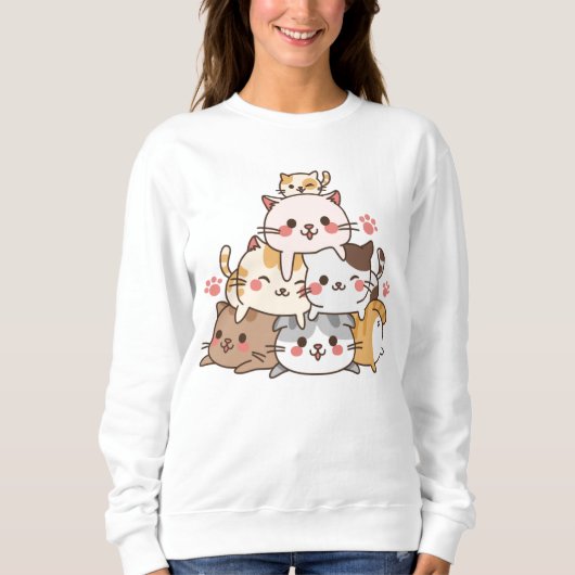 Sweatshirt Chats mignons (Devant)