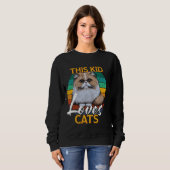 Sweatshirt Chats perses CET ENFANT AIME LES CHATS Chats perse (Devant entier)
