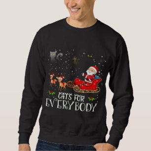 Sweatshirt Chats pour tout le monde Noël Chat Funny Noël Père