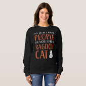 Sweatshirt Chats Ragdoll Propriétaire Kitty Paw Love Meow Kit (Devant entier)