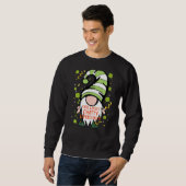 Sweatshirt Chatty Funny St Patrick S Day Lucky Gnome Family M (Devant entier)