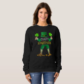 Sweatshirt Chatty Leprechaun Garçons Jour de la Saint Patrick (Devant entier)