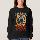 Sweatshirt Chaud Cross Buns Retro Fire Graphic (Devant)