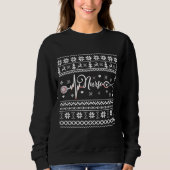 Sweatshirt Chaud de Noël joyeux et moche (Devant)