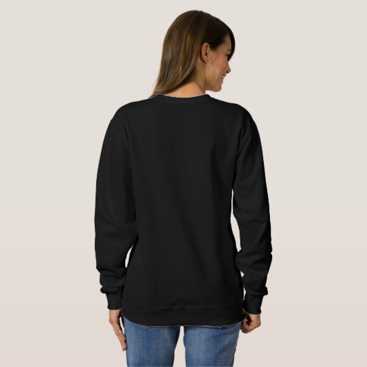 Sweatshirt Chaud de Noël moche drôle Cookies et bonheur (Dos entier)
