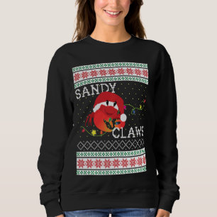Sweatshirt Chaud de Noël moche Sandy Claws Crab amateurs de p