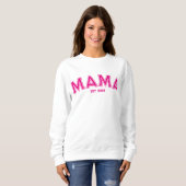 Sweatshirt Chaud Rose Sport Style Outline Mama (Devant entier)