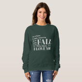 Sweatshirt Chaud vert automne amusant (Devant entier)