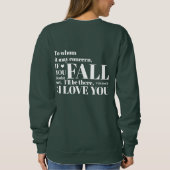 Sweatshirt Chaud vert automne amusant (Dos)