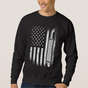 Sweatshirt Chauffeur de camion américain Drapeau