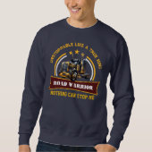 Sweatshirt Chauffeur de semi-camion du guerrier routier (Devant)