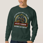 Sweatshirt Chauffeur de semi-camion du guerrier routier (Devant)