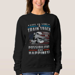 Sweatshirt Chauffeur de train Locomotive Trains ferroviaires