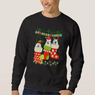 Sweatshirt Chaussette de Noël Esquimau américain Xmas Renne S