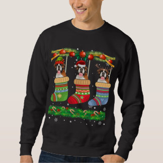 Sweatshirt Chaussettes de Noël Chien Chien Chien Chien Chien 