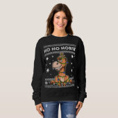 Sweatshirt Chaussure de Noël moche (Devant entier)